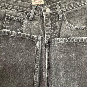 Vintage Guess Jeans Black Wash High Rise‎ Tapered Leg Denim Pants Size 29